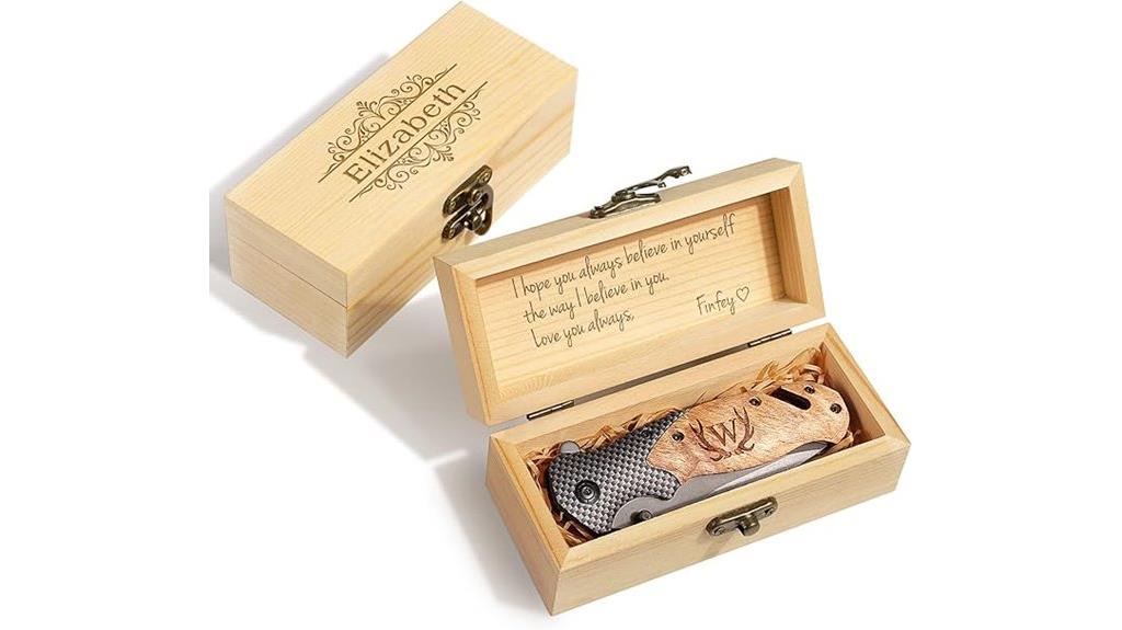 engraved pocket knife box