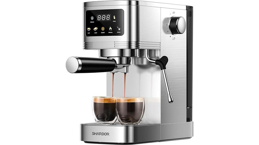 espresso machine with touch