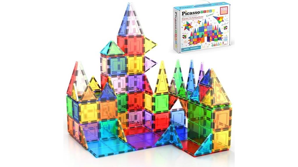 magnetic building tiles set