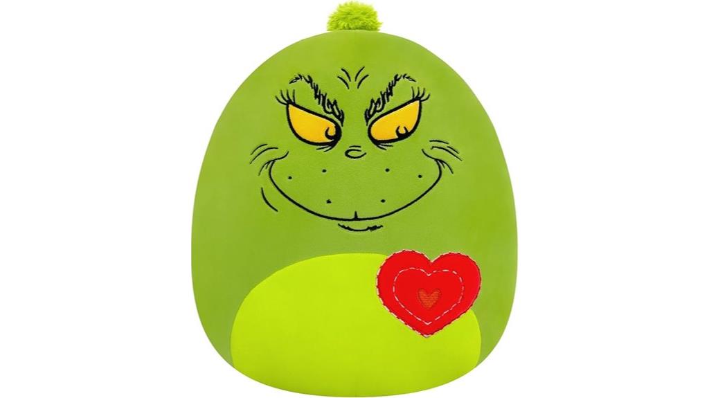 medium grinch squishmallow plush
