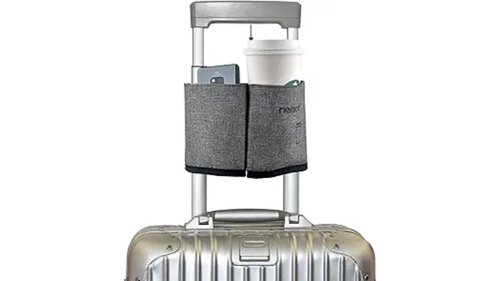 suitcase handle travel cup holder