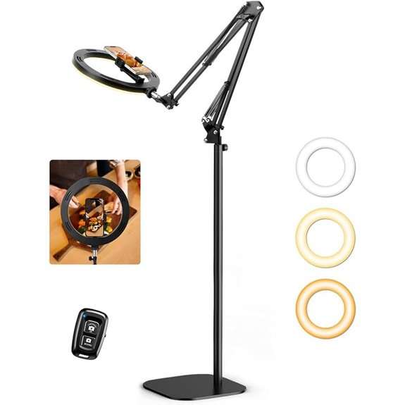 Evershop 10” Overhead Ring Light with Tripod