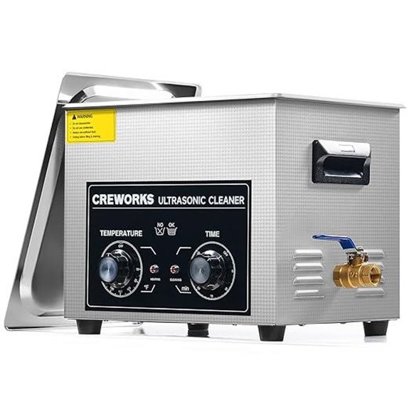 CREWORKS 10L Ultrasonic Cleaning Machine with Heater