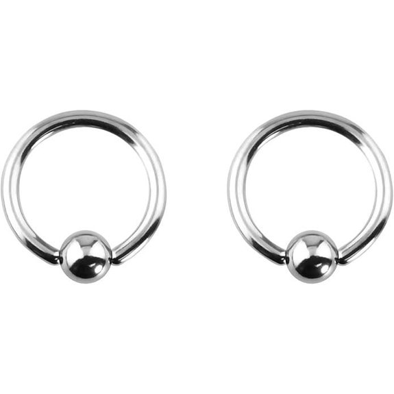 Forbidden Body Jewelry 12G Surgical Steel Piercing Hoops