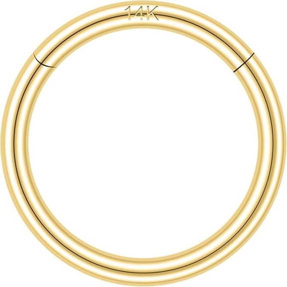 SYLWIA 14K Gold Nose and Cartilage Piercing Hoops