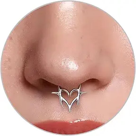 16G Surgical Steel Septum & Daith Jewelry with CZ