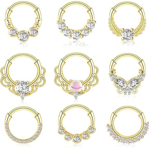 ONESING 20 Pcs 16G Lip and Nose Piercing Jewelry