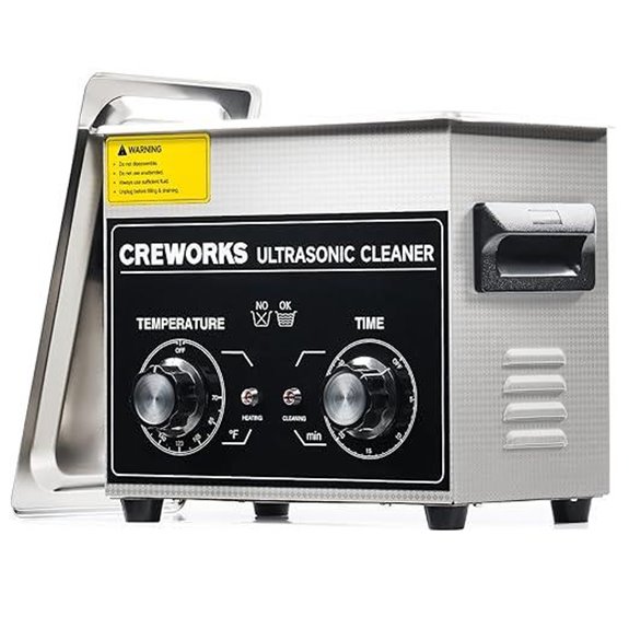 CREWORKS 3.2L Ultrasonic Cleaner with Heater