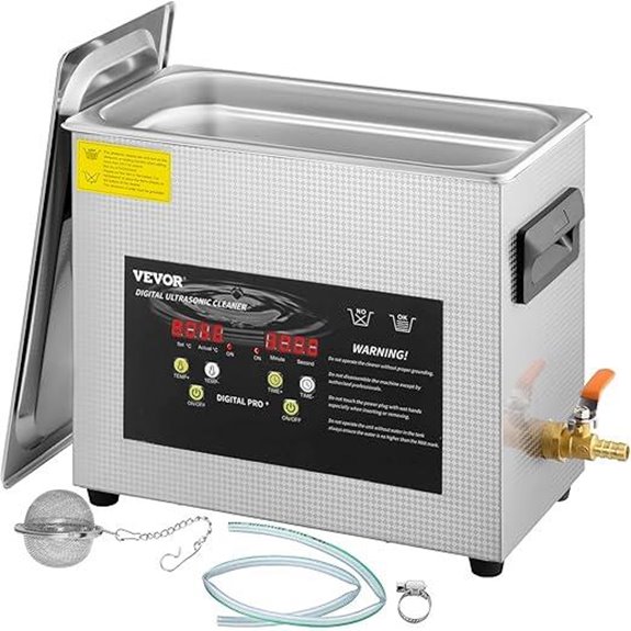 VEVOR 6L Ultrasonic Cleaner with Heater and Timer