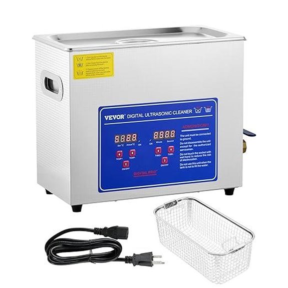 VEVOR 6L Ultrasonic Cleaner with Timer & Heater