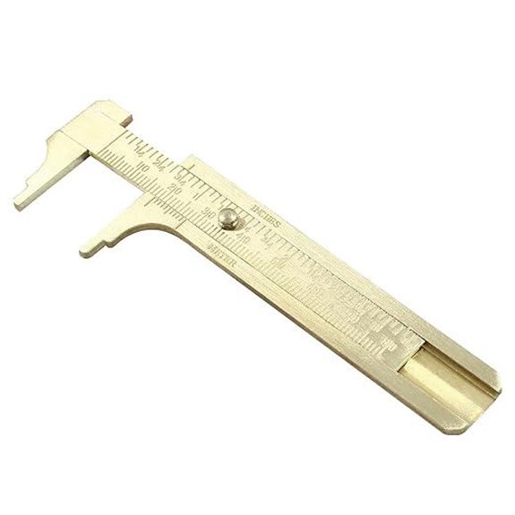 Piutouyar 80mm Brass Pocket Vernier Caliper