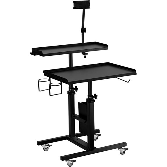 POARMEEY Adjustable Double Tier Tattoo Workstation