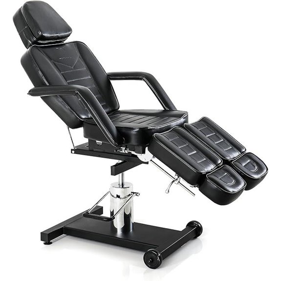 TATARTIST Hydraulic Adjustable Tattoo Chair with Swivel