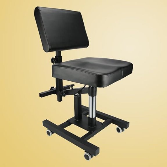 Fourth-Gen Adjustable Pneumatic Tattoo Chair with Armrest
