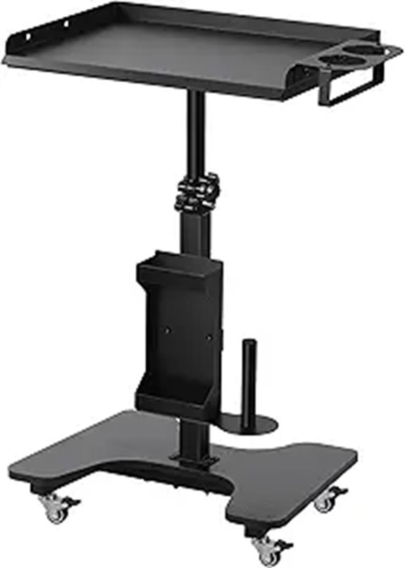 Poarmeey Rolling Tattoo Cart with Adjustable Height