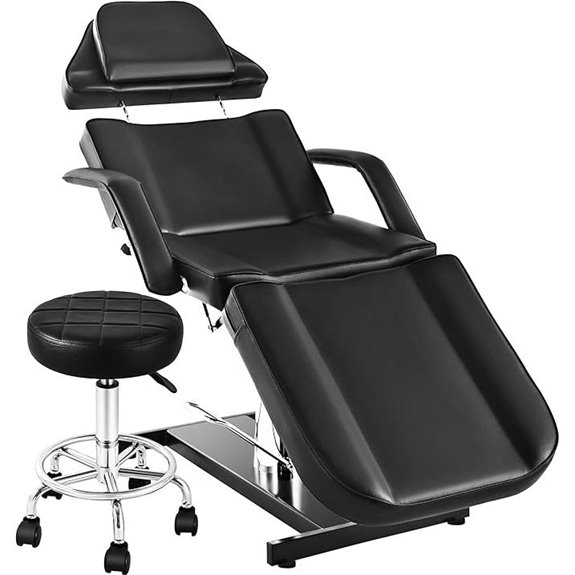 Facial Tattoo Chair with Adjustable Swivel Headrest