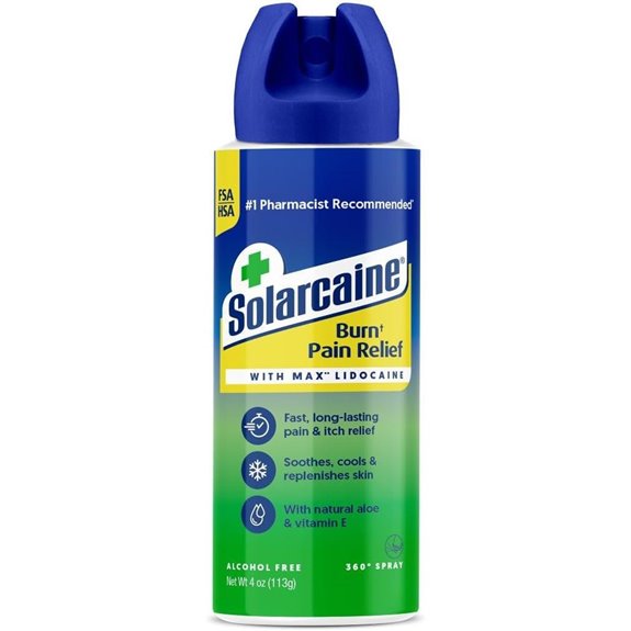 Solarcaine Aloe Sunburn Relief Spray with Lidocaine