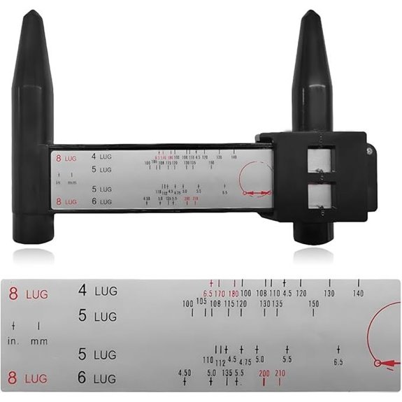 automotive wheel diameter gauge