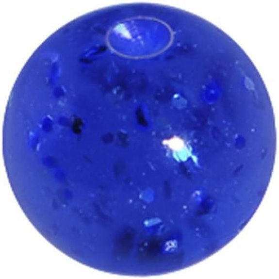 5mm Blue Glitter Acrylic Captive Bead Ring Replacement Ball