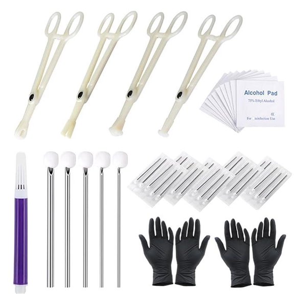 Yuelong Body Piercing Kit with Needles & Clamps