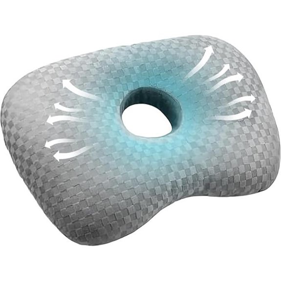 Piercing Ear Pillow with Breathable Hole for Comfort