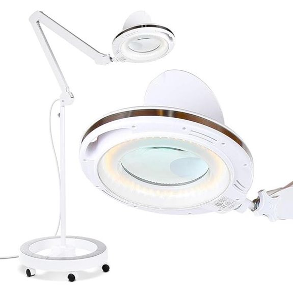 bright led magnifying floor lamp