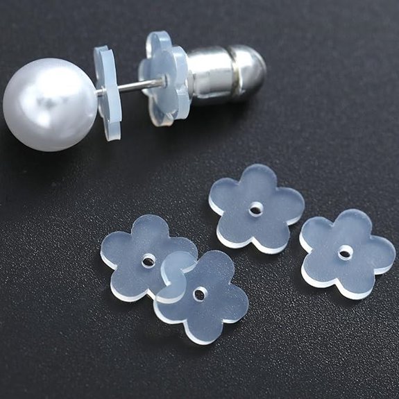Silicone Earring Backs for Piercings (100 pcs)