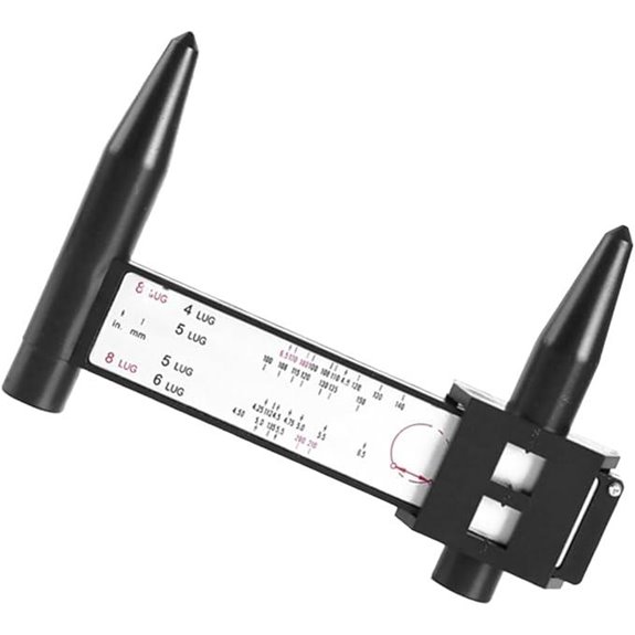 car wheel bolt pattern gauge