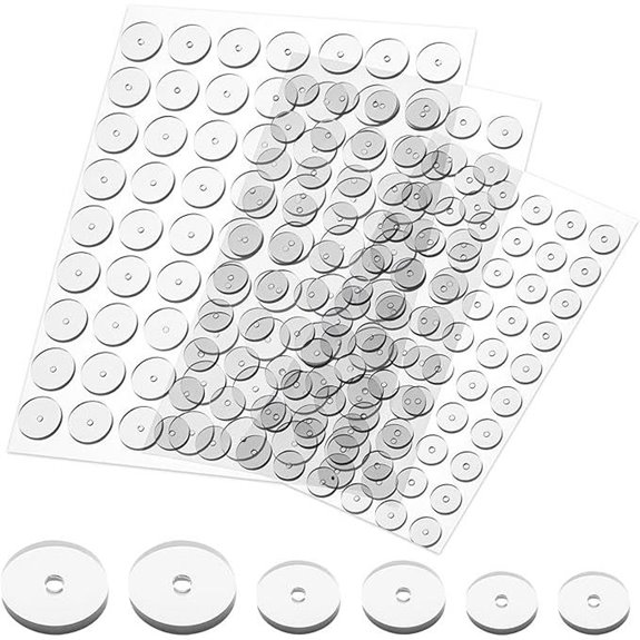 180 Pcs Clear Piercing Bump Discs for Earrings