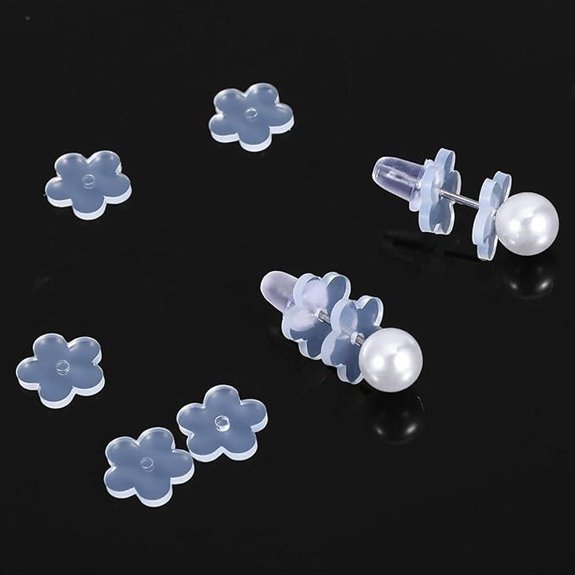 100PCS Clear Piercing Bump Stabilizer Discs