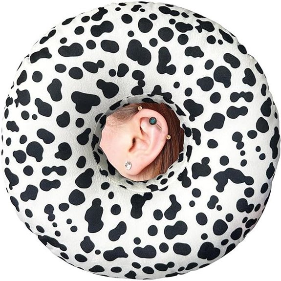 Ear Piercing Pillow for Side Sleepers with Ear Relief