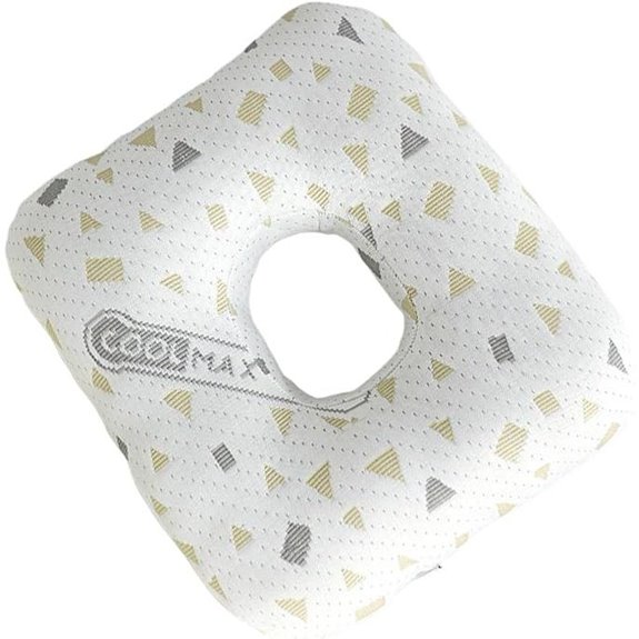 Memory Foam Ear Piercing Pillow for Sleep and Travel