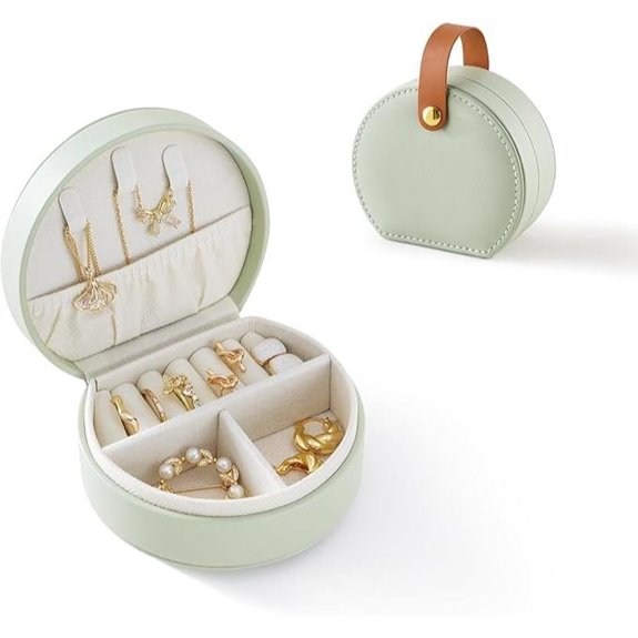 CASEGRACE Small Travel Jewelry Organizer Box