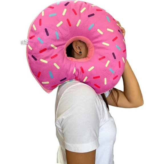 Donut Ear Piercing Pillow - Soft Comfortable Fun Decor