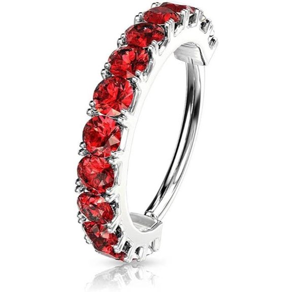 Forbidden Body Jewelry CZ Nose & Cartilage Hoop