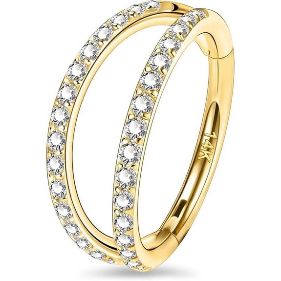 OUFER Helix & Septum Diamond Earrings Set