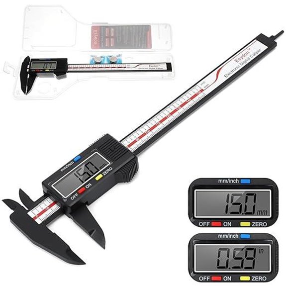 Esydon Digital Caliper 6 Inch Electronic Ruler