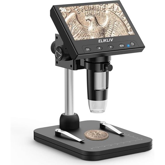 Elikliv 4.3 LCD Digital Coin Microscope with LEDs