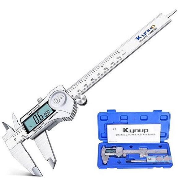 Kynup Digital Caliper with LCD Stainless Steel 6-Inch