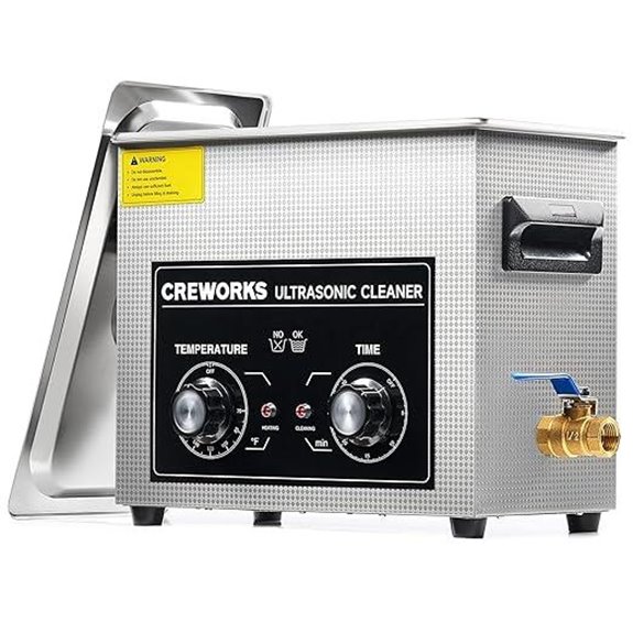 CREWORKS 6.5L Ultrasonic Cleaner with Digital Controls