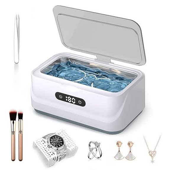 Ultrasonic Jewelry Cleaner with Digital Timer and Modes
