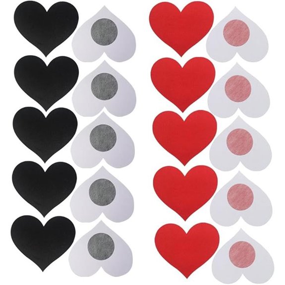 JESWELL Disposable Adhesive Nipple Covers (10 Pairs)