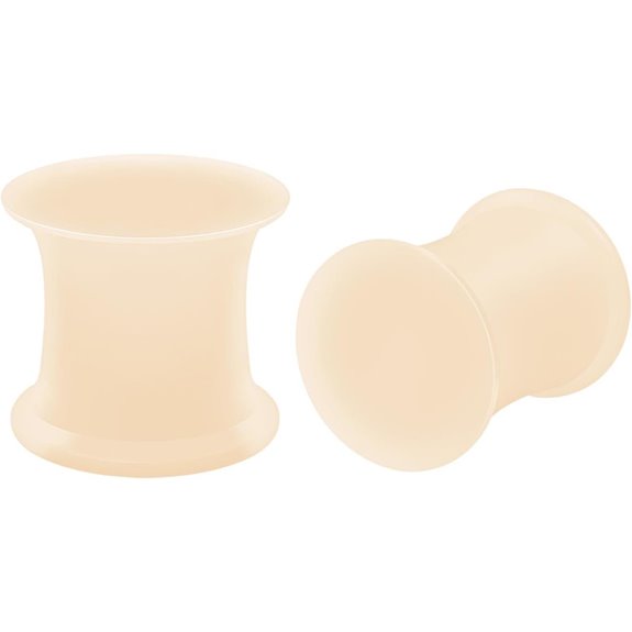 Skin Implant Grade Double Flare Flesh Tunnels (2 Pcs)