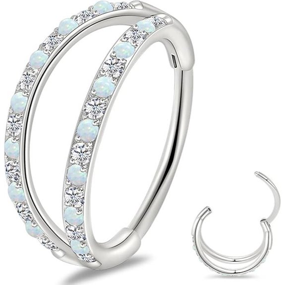Limerencia Titanium Nose Ring - Double Hoop Cartilage Earring