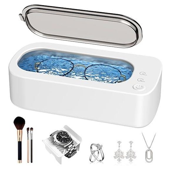Ultrasonic Jewelry Cleaner with Dual Modes and Tank