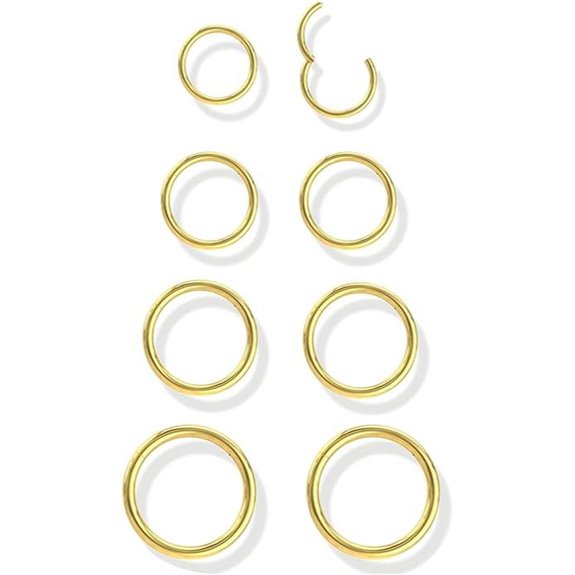 Jstyle 8 Pcs Surgical Steel Nose & Cartilage Piercing Jewelry