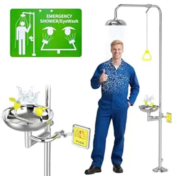 Emergency Eye Wash Station with Emergency Sign