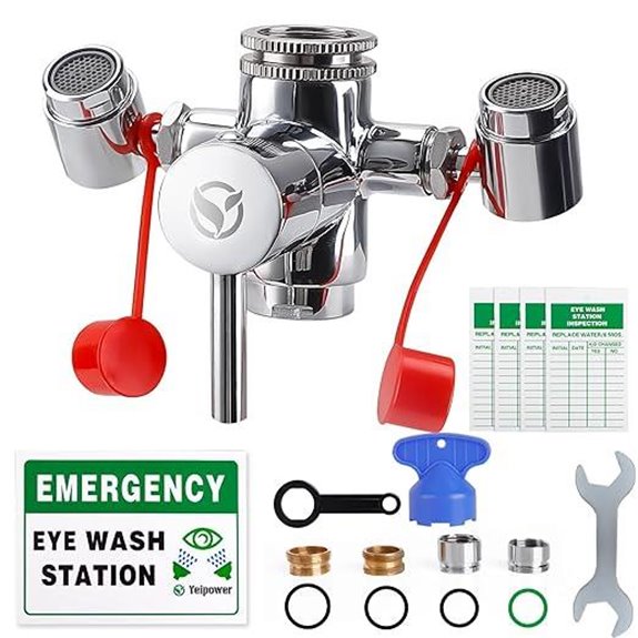 Faucet-Mounted Emergency Eyewash Station Kit