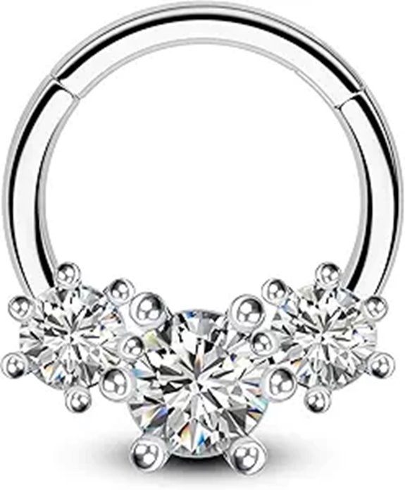 COCHARM Daith Earrings Septum Ring Flower Piercing