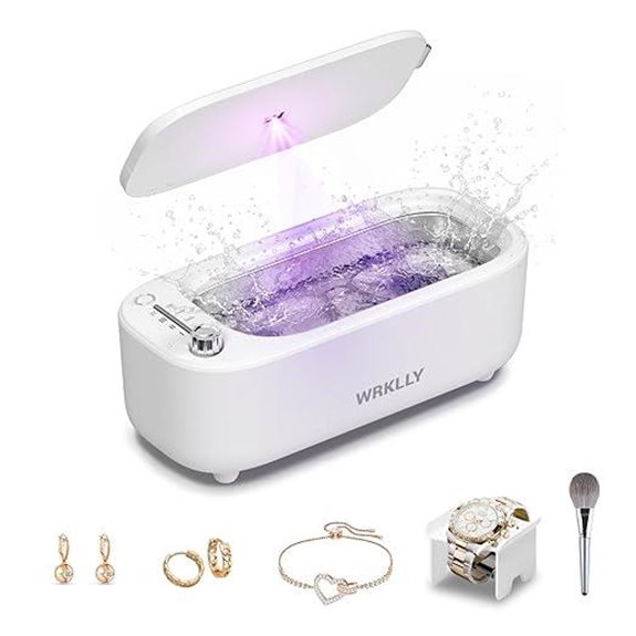 Ultrasonic Jewelry Cleaner with 4 Timer Modes